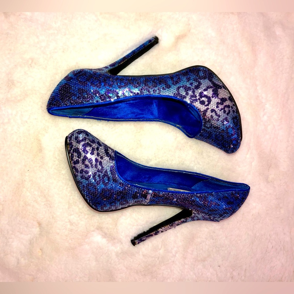 Naughty Monkey Sequin Stilettos Size 10